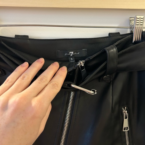 Selling a faux leather skirt from 7 for All Mankind - size Small - Picture 4 of 4
